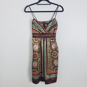 Teeze Me, boho halter mini-dress A10